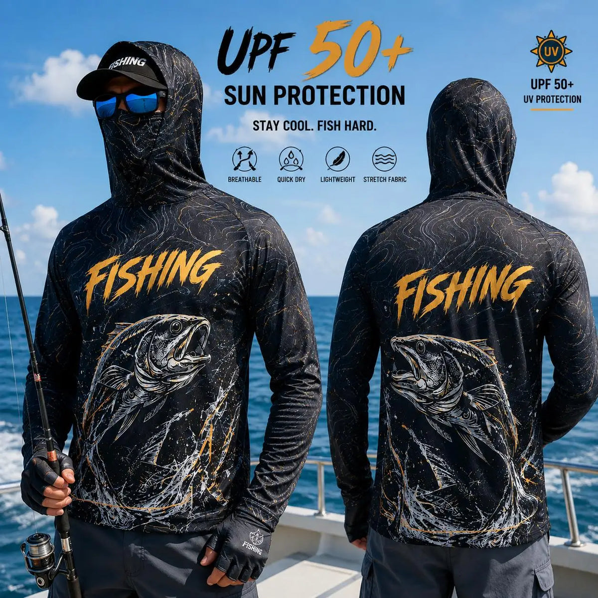 Salty3™ SunShield Fishing Hoodie