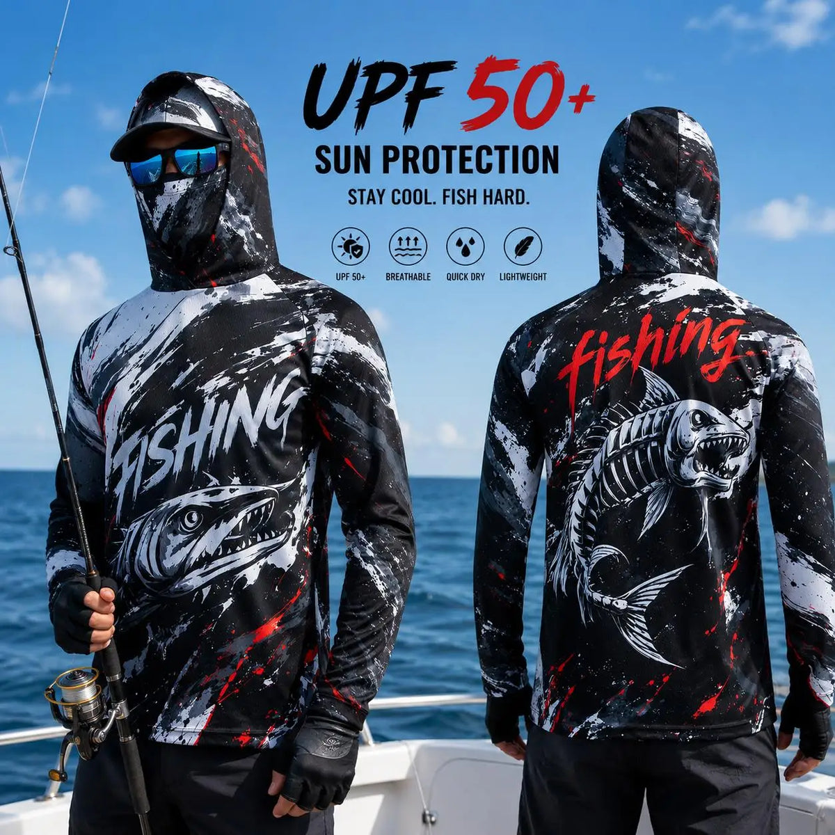 Salty3™ SunShield Fishing Hoodie