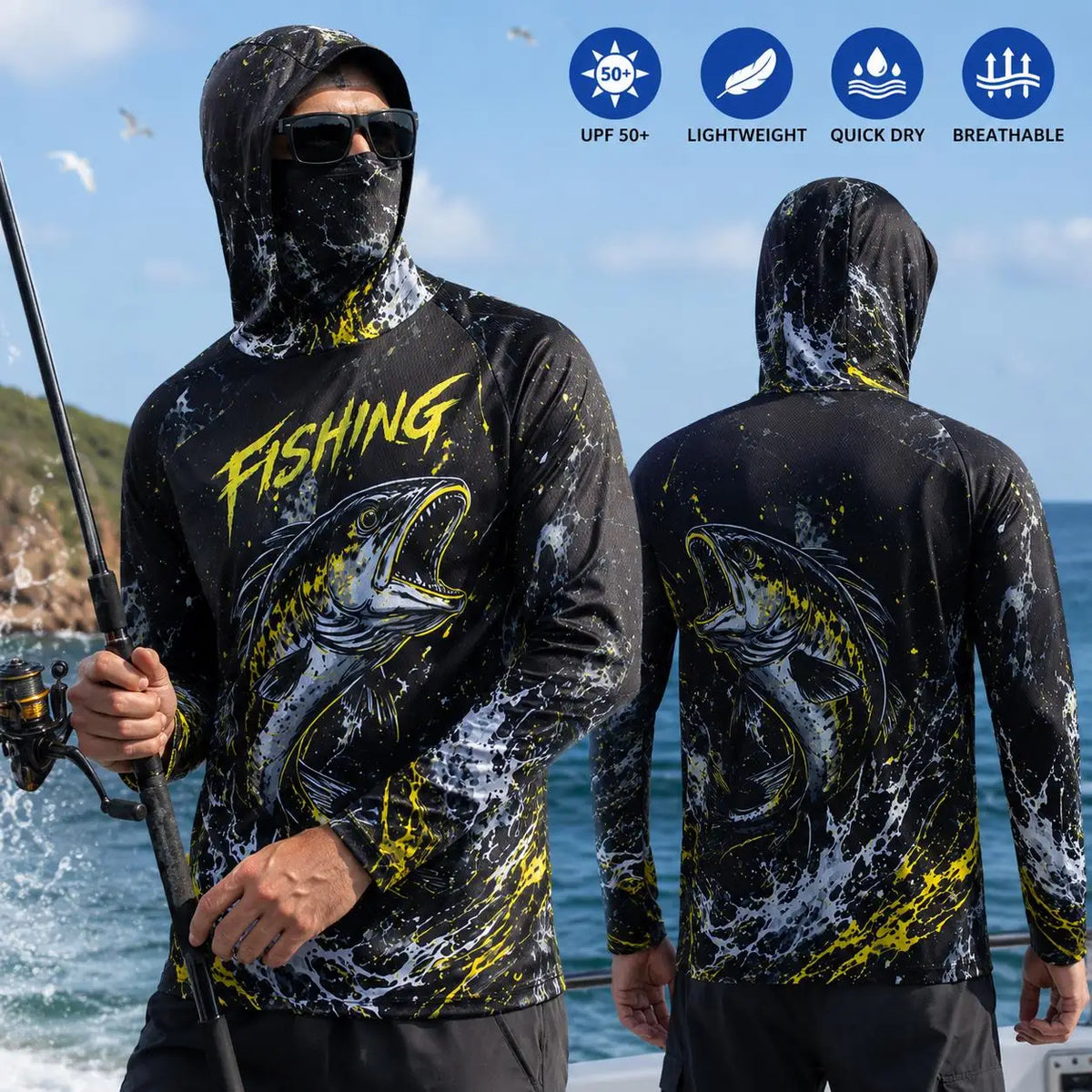 Salty3™ SunShield Fishing Hoodie